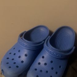 Blue Crocs Size 9