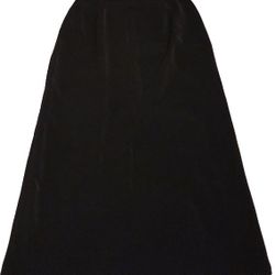 NYCC Women's Black Cotton Blend Flare Maxi Skirt - Size 8P