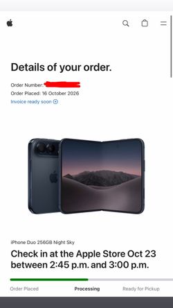iPhone Duo 256GB Night Sky - Launch Day OCT 23RD