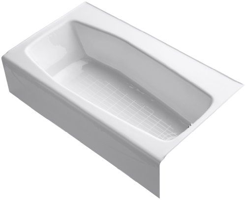 Villager 60 in. X 34.25 in. Soaking Bathtub with Right-Hand Drain in White