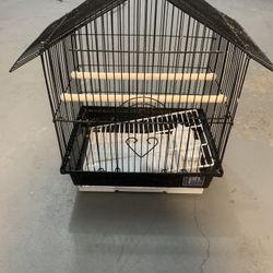 bird cage small black 