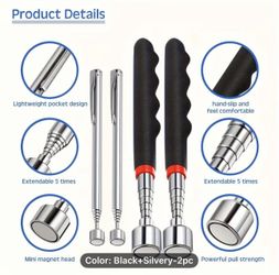 Retractable Magnet Pickup Tool for Hard-to-Reach Places