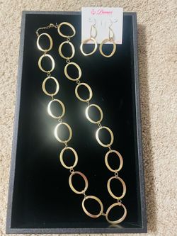 Go For The Gold Necklace & Earrings