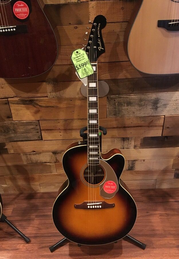 Fender Kingman SCE Jumbo 3TS w/Hardcase