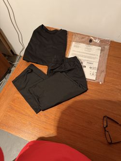 Women’s Thermal Base Layer 2-pc Set Long Slv Elastic Waist Long Pants Black XL