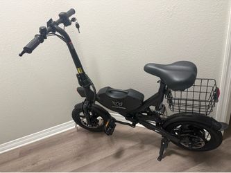 E Bike Black with basket