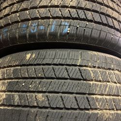 225-50-17. Pair Tires Nice Shape 