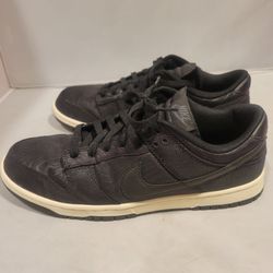 NIKE DUNK LOW BLACK CANVAS WHITE SOLE SNEAKERS SHOES MENS DV7211 001 SZ 11