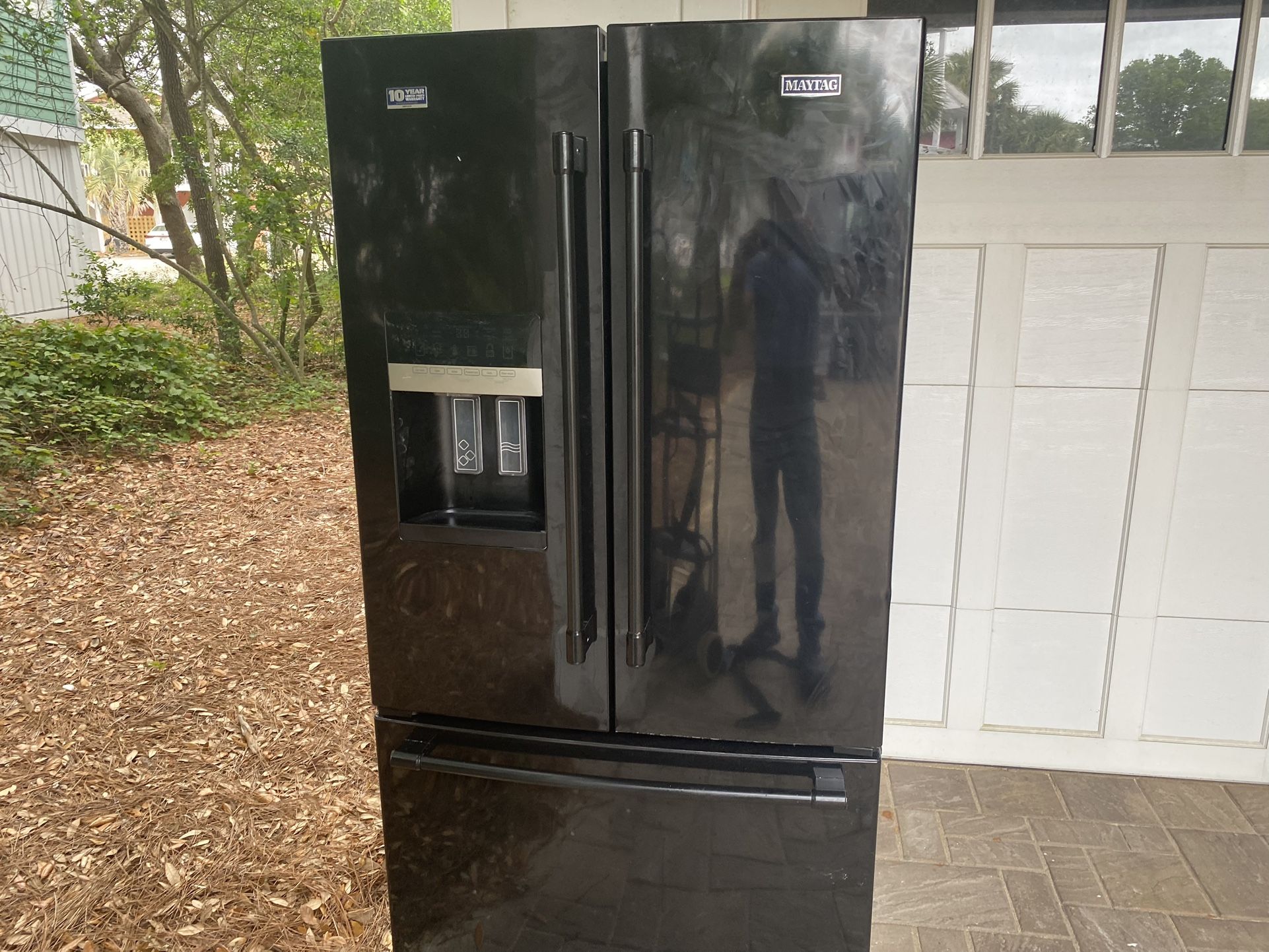Maytag Black Refrigerator 36x74