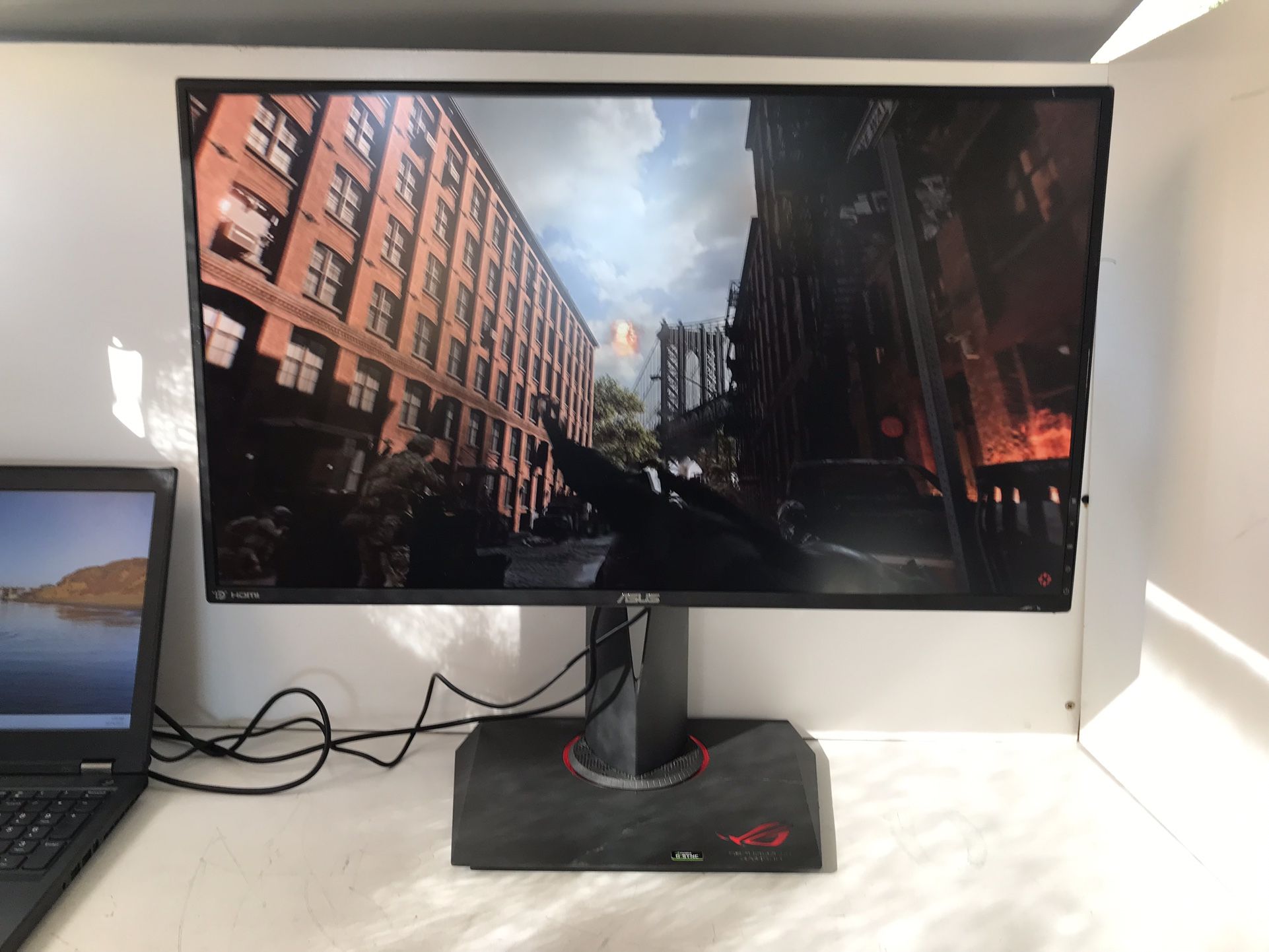 ** ASUS ROG Swift PG279Q 27-inch Widescreen LED Monitor 165Hz, 2560x1440P ** *Used Test it Working. Price $130.
