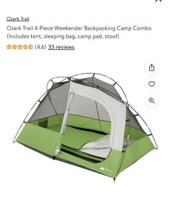 BRAND NEW OZARK TRAIL 2 PERSON 4 PIECE WEEKENDER COMBO TENT SETS 70 EACH for Sale in Rancho Cucamonga CA OfferUp