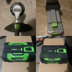 EGO Power+ 56V Line IQ String Trimmer + 2.5Ah & 4.0Ah Batteries + Charger