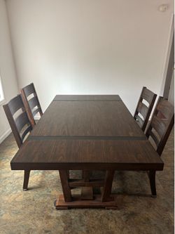 Dining table and chairs