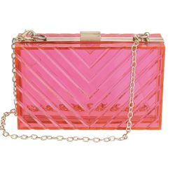 WJCD Clear Purses For Women Acrylic Clear Clutch Bag Stadium Approved