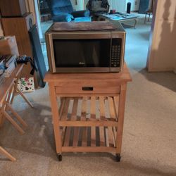 Oster Microwave And Cart