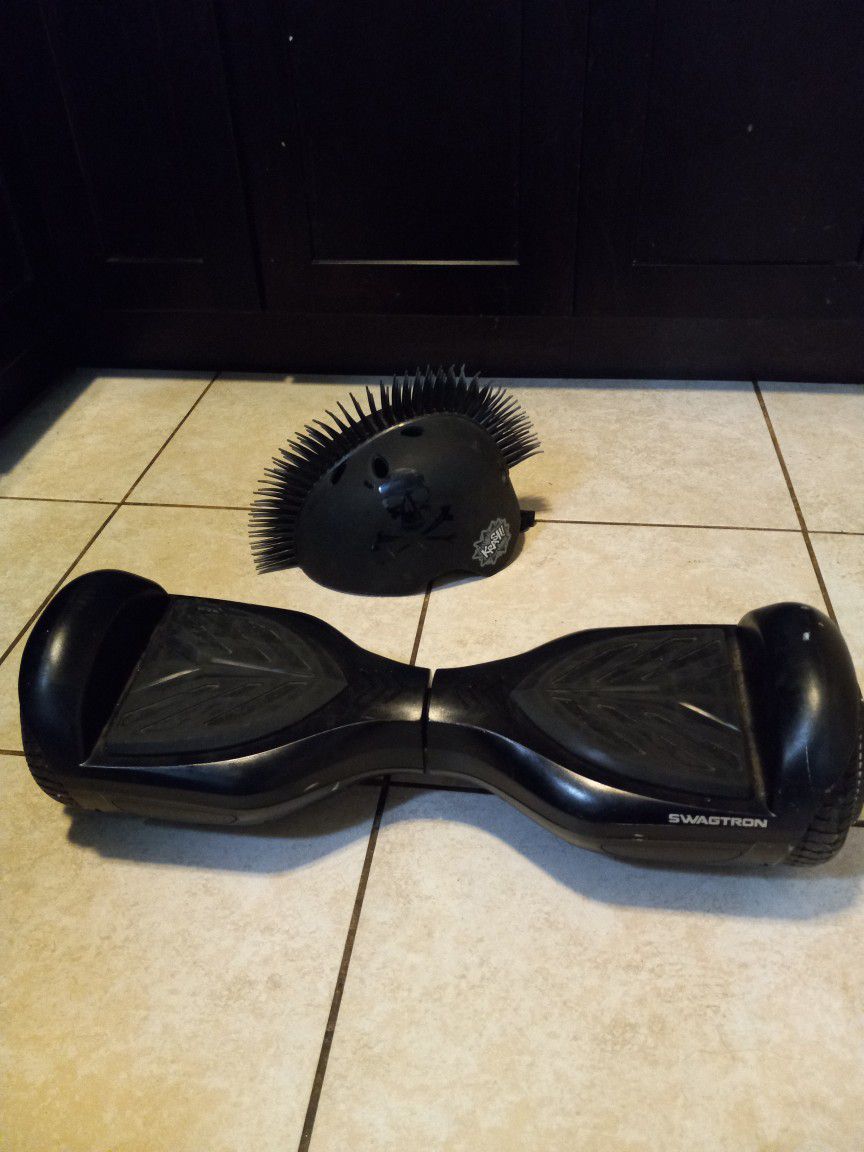 Swagerton Hoverboard And Helmet In Great Working Condition 