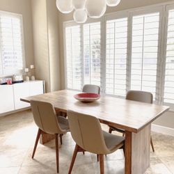 Custom Dining Table Farmhouse Country French Modern Rustic Solid Wood Set Restoration Hardware Insp Bench Hand Built Round Oval Counter Breakfast  