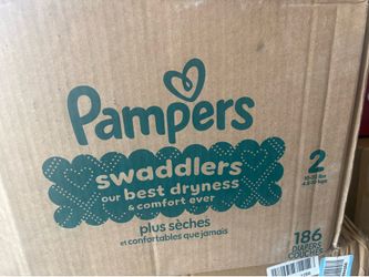 Diapers size 2 Pampers 186 count