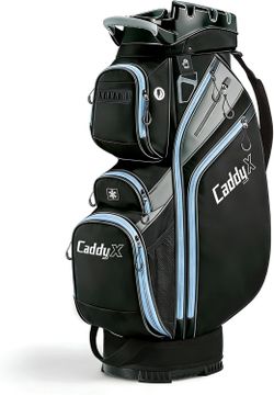14-Way Golf Cart Bag, Professional Organizer Cart Bag with Anti-Rattle Top