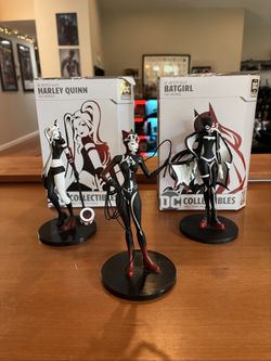 DC Artist Alley Catwoman, Harley Quinn, Batgirl Designer Vinyl Figures by Sho Murase
