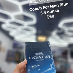 Coach Blue For Men 3.4 Ounce Sealed
