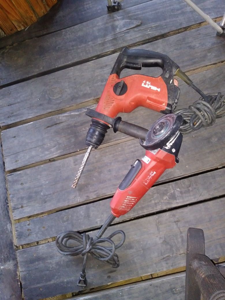 Hammer drill grinder