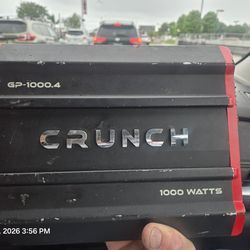 4 channel amp Crunch Amplifier speaker power mids highs or bass full crossover