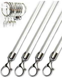 Steel Cap Round Base Acrylic Curtain Pull Wand