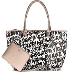 Victoria’s Secret VS Large Tote with Wristlet - NEW with Tags!