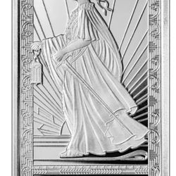1 oz PAMP Lady of Liberty Silver Bar, 20-count