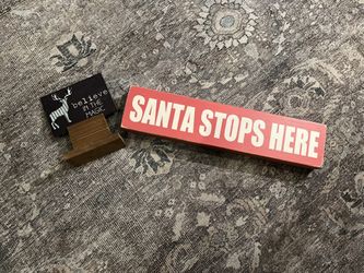 Wood Christmas 🎅🏻 Decor Set Of 2 Signs 