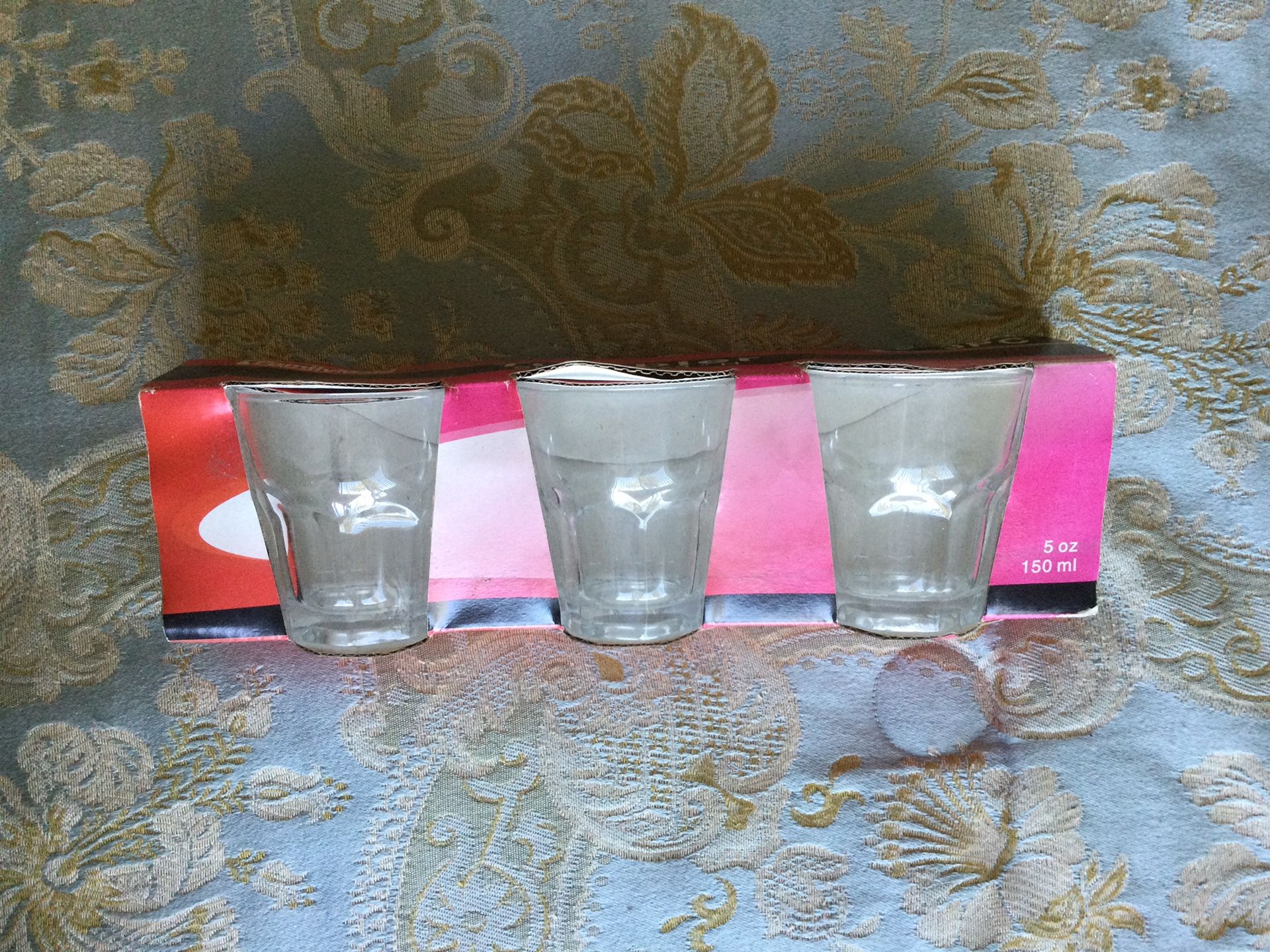 NEW Tumblers Set of 3 Cups Glassware 5 Oz Ounces Drinks Custom Glass Plastic Starbucks Stainless Steel Coffee Tea Cocktails Mugs Alcohol Mixer