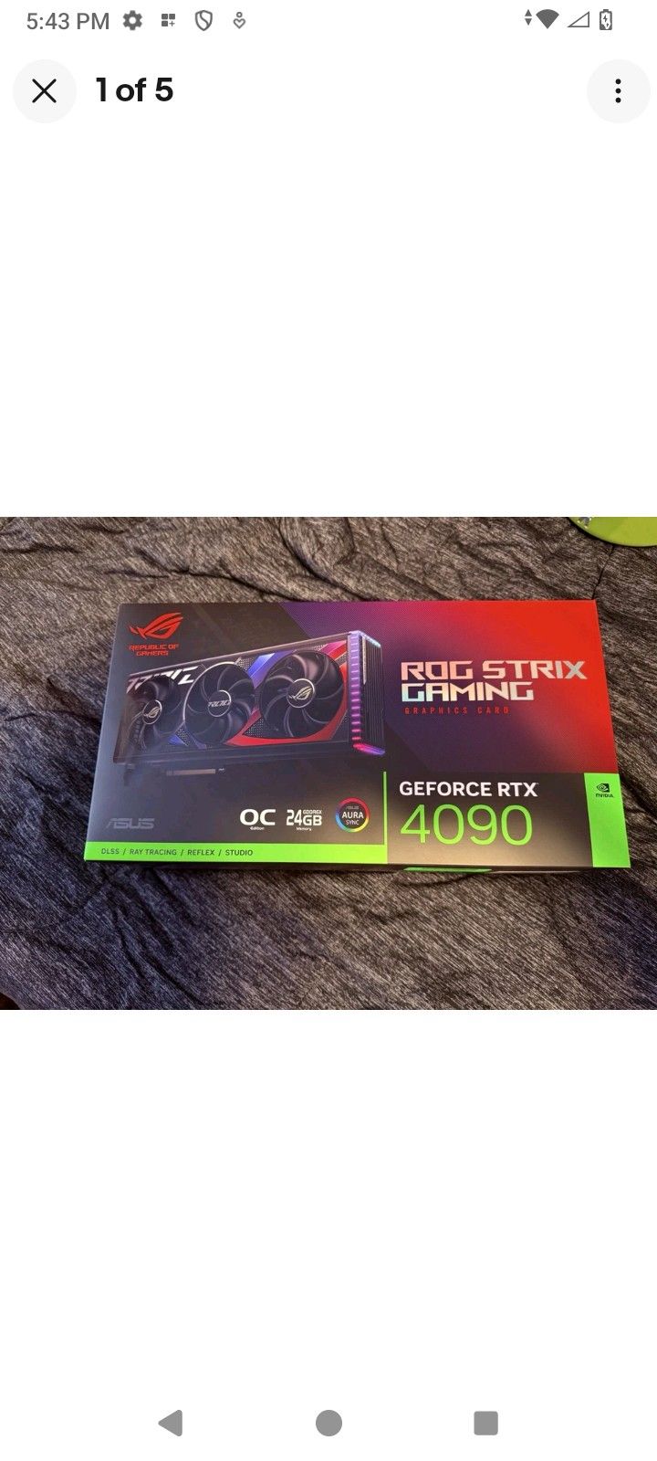 4090 Graphic Gaming Card Asus Rog