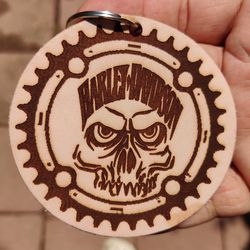 Harley Davidson Skull Key Ring 