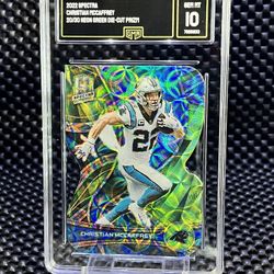 💪🏻 2022 Christian McCaffrey NEON Green PRIZM /30 🔥