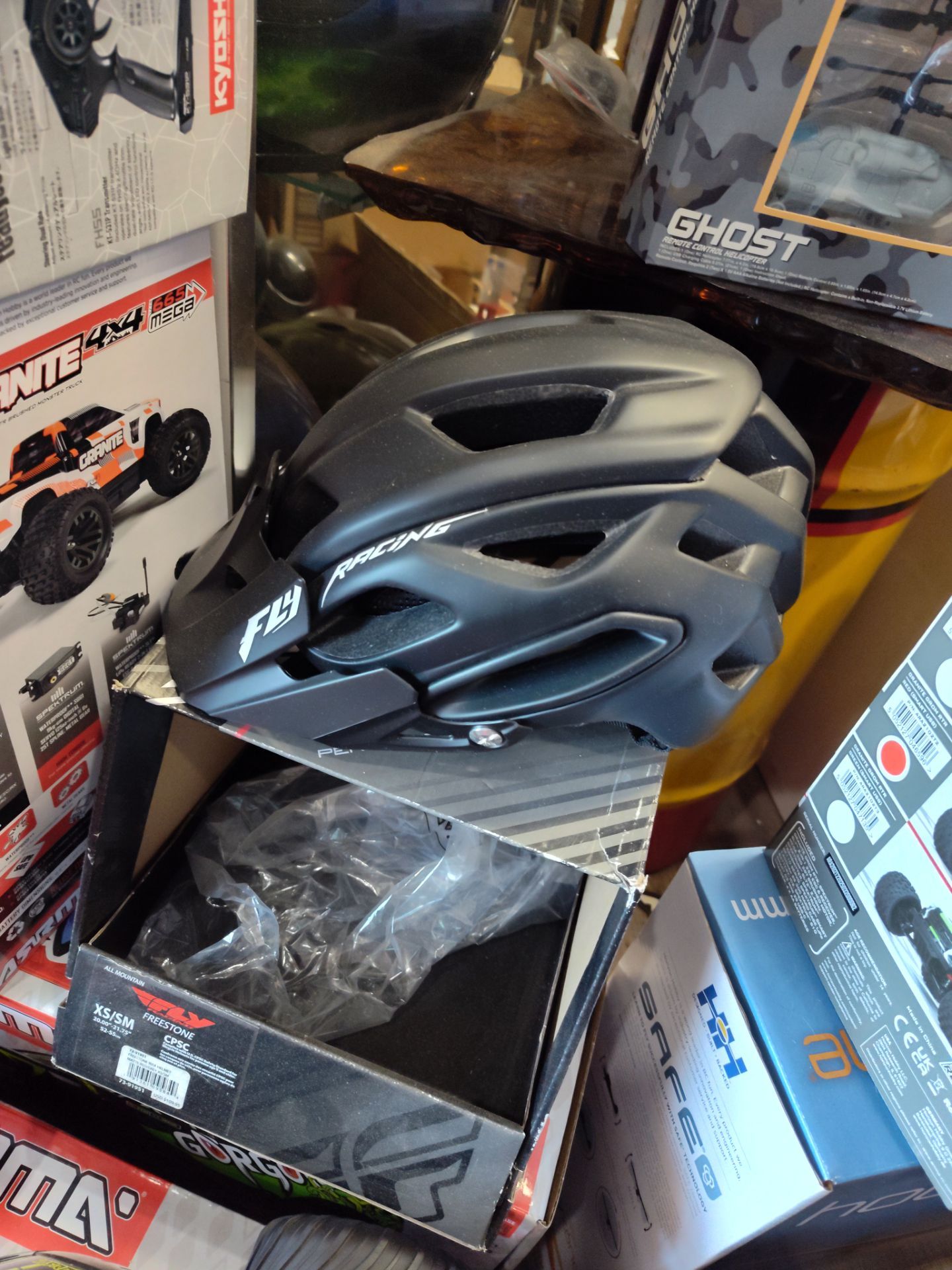 Bicycle helmet size small brand new fly racing the real deal