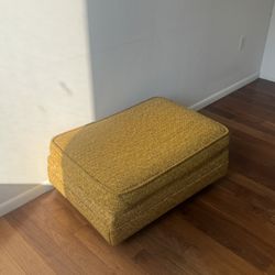 Vintage Yellow Ottoman