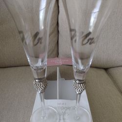 Mr & Mrs Champagne Flutes
