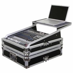 Odyssey FZGSMX1912 Universal 12U Rack Mountable Mixer Flight Case with Glide Platform