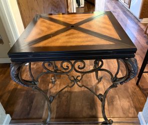 Vintage Maitland-Smith Mahogany Chess/Backgammon Game Table