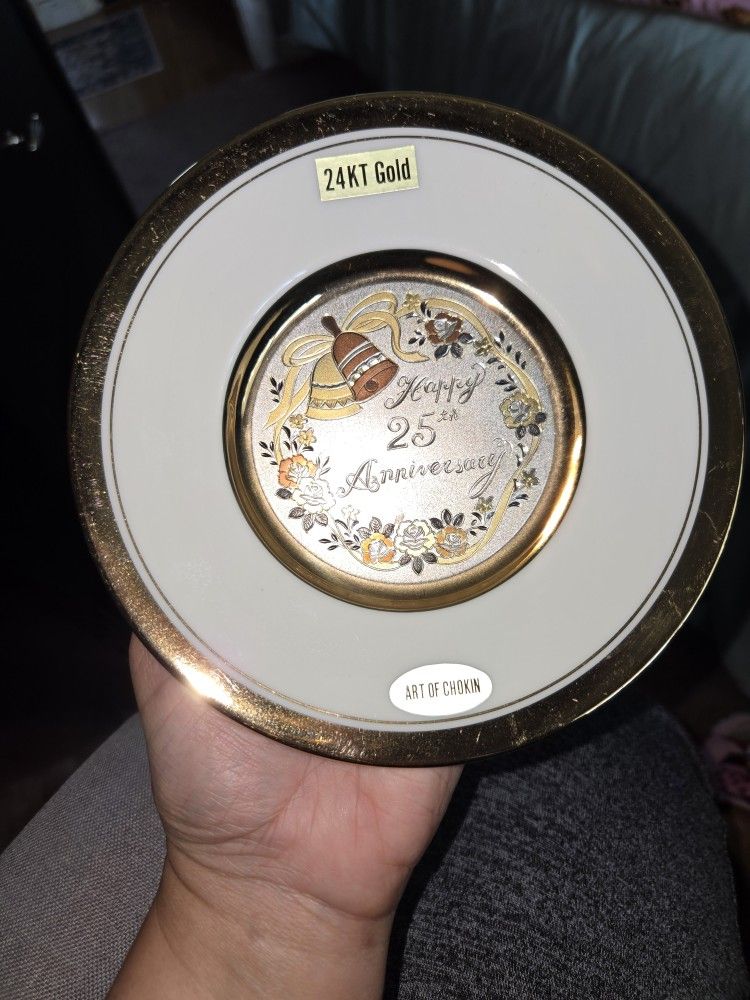 Art Of Chokin 25th Anniversary 24 Kt Gold Plate
