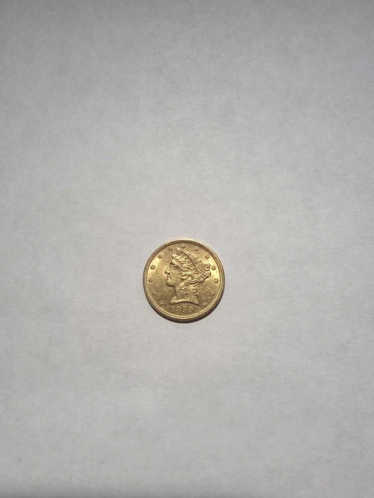 Collectible Coin 5 Dollar Gold Coin 1899