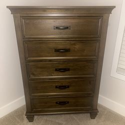 Matching Nassau Finished Wood Dresser and Nightstand