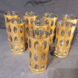 "Mad Men " Culver Piza Highball Glasses Set Of 8
