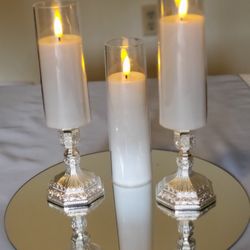Silver Candle Holders