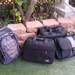 Backpack With Wheels Laptop Briefcase Bags 