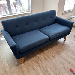 Teal Midcentury Modern Couch / Sofa