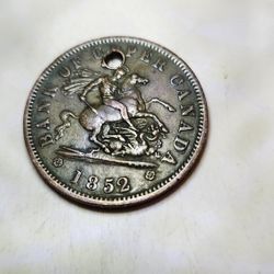 1852 One Penny Token 
