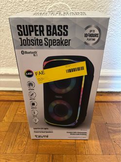 Tzumi Super Bass Jobsite Speaker/ Karaoke, Singing