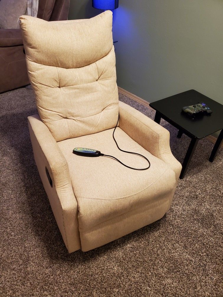 Small Massaging/Heating Recliner